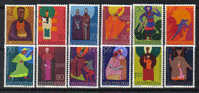 LIECH60 - LIECHTENSTEIN 1967 : Serie N. 434/45 Priva Del 40 Cent  *** - Ungebraucht