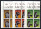 LIECH8  - LIECHTENSTEIN 1979 : Serie N. 666/668 In Quartina  *** - Ungebraucht