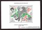 MONACO 199O COPA DEL MUNDO DE FOOTBALL ITALIA-90 MINI BLOCK YVERT Nº 50 - 1990 – Italy