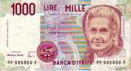 Billet -  1000 Lire Montessori - 1990 - 1.000 Lire