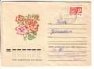 RARE USSR / RUSSIA Postal Cover 1976 - Flowers - Rosen