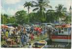 Guadeloupe  Pointe-à-Pitre  Marché Coloré Sur La Place De La Victoire  CPSM Animée Glacée Circulé Sous Enveloppe  TBE - Pointe A Pitre