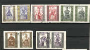 POLOGNE  NON DENTELES /MAGNIFIQUES PAIRES / COSTUMES TRADITIONNELS /PAYSANS /PAYSANNERIE - Used Stamps