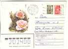 GOOD USSR / RUSSIA Postal Cover 1983 - Flowers - Roses - Rosas