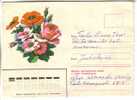 GOOD USSR / RUSSIA Postal Cover 1982 - Flowers - Roses - Rosas