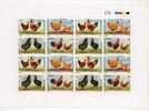 URUGUAY STAMP COMPLETE SHEET MNH Chicken Rooster Hen - Boerderij