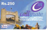 Pakistan-callmate Prepaid Calling Card Nation-wide International-(rs.250)-used Card+1card Prepiad Free - Pakistan