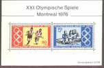 Germany -  Block 12 Postfrisch / Miniature Sheet MNH ** (m065) - Verano 1976: Montréal