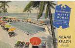 2400.  Florida  Miami Beach White House   Pool- Private Beach-Cabana Club - Miami Beach