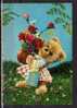 TH Ours En Peluche, Bouquet De Fleurs, Ouson, Teddy Bear, Ed Kruger, CPSM 10x15, 196? - Orsi