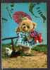 TH Ours En Peluche, Ombrelle, Chiots, Ouson, Teddy Bear, Ed Kruger, CPSM 10x15, 196? - Bears