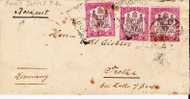 NYA010/ RHODE Michel 56 (3) Entwertet Zomba Und Fort John 1902,  Nach Trotha, Deutschland (Brief, Cover, Letter, Lettre) - Nyasaland (1907-1953)