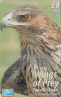 TC NEUVE NSB GIBRALTAR 800 EX - ANIMAL OISEAU Rapace AIGLE DE BONELLI - EAGLE Raptor BIRD MINT Chip Phonecard - Gibilterra