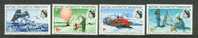British Antarctic Territory            "Continuous Scientific Work"      Set SC# 20-23 Mint - Unused Stamps