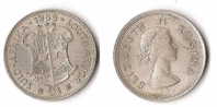 AFRIQUE   DU  SUD      2   SHILLING    1955     ARGENT   QUALITE  !!! - Sud Africa