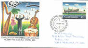 AUSTRALIA : 1985 : Post. Stat. : MUSIC,BALLET,HARP,DOUBLE-BASS,PAUK,PEKKLEDRUM,DIRIGENT,CONDUCTOR, - Postal Stationery