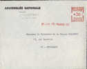 FRANCE DEVANT DE LETTRE ASSEMBLEE NATIONALE 1975    AFFRANCHISSEMENT MECANIQUE - Briefe U. Dokumente