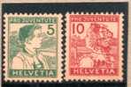 SUISSE: TP N° 149/150 * - Unused Stamps