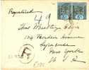 BRH007 / BRIT. HONDURAS -  Paar 5 C.Victoria 1902 Nach N.Y.  USA(Brief, Cover, Letter, Lettre) - Honduras Britannique (...-1970)