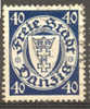 1935 Danzig - Gdańsk - Ville Libre De Dantzig, Armoiries Y&T 211° - Used