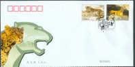 2005 CHINA-CANADA JOINT Leopard &Cougar CHINA FDC - 2000-2009