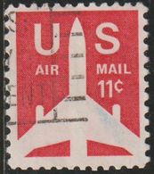 USA 1971 Scott C78 Sello º Silueta Avion Jet Airliner Serie Basica Air Mail Michel 1029yA Yvert PA74 Estados Unidos US - Used Stamps