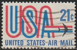 USA 1971 Scott C81 Sello º Avion "USA" And Jet Serie Basica Air Mail Michel 1036 Yvert PA72 Estados Unidos United States - Gebruikt