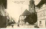 68 DANNEMARIE Eglise Et Route De Delle  Jolie Animation  1917 - Dannemarie