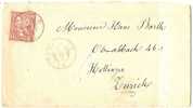 REF LIT5 - SUISSE LETTRE VEITAUX / ZURICH 10/11/1880 - Covers & Documents