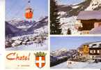 CHATEL -  Sport D´Hiver - 3 Vues Et Blason - Châtel