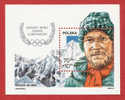 POLONIA  1988  OMAGGIO ALL´ALPINISTA JERZY KUKUCZKA, MEDAGLIA OLIMPICA PER LA SCALATA HIMALIANA. BF YT 116 MNH** - Climbing