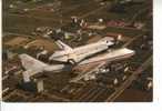 The Johnson Space Center Forms The Backdrop For This Rare Picture Of The Shuttle Challenger, Atop The NASA Modified 747 - Space