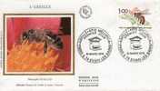 FRANCE Poste 2039 FDC Premier Jour ABEILLE APIS BEE BIENE Cachet RUCHE Du 31 Mars 1979  EVIAN LES BAINS - Abejas