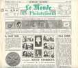 LE MONDE PHILATELIQUE N°101  JUIN 1960 - French (from 1941)
