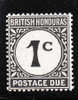 British Honduras 1923-64 Postage Due Stamps 1c Mint - Belice (1973-...)