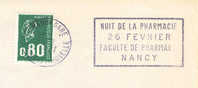 1977 France 54  Nancy  Pharmacie  Pharmacy  Farmacia  Sur Lettre éntiere - Pharmacy