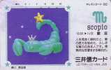 Télécarte Japon - ZODIAQUE SCORPION - Scorpio Zodiac Horoscope Japan Phonecard Horoskop - Zodiac
