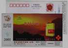 Famous Brand Huangshan Cigarette,China 2001 Susong Tobacco Monopoly Bureau Advertising Pre-stamped Card - Tabak