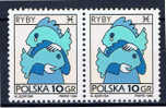 PL+ Polen 1996 Mi 3612 OG Tierkreiszeichen Fische (Paar) - Usati