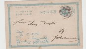 J041/ JAPAN -  Stationery Card 1 Sen With Imprint In German 1896 - Covers