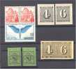 SWITZERLAND, VERY NICE GROUP SHEETLET STAMPS 1938-43, ALL NEVER HINGED ** - Verzamelingen