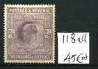 G.B. 1902    Yv: 118+   2/6 Sh      Stain On Perforations     Dents Rouillées - Unused Stamps