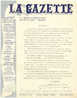 Lettre à Entête - BRUXELLES- Journal  "La Gazette" + Bon D´insertion - Imprimerie - Elettricità & Gas