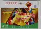Parrot Bird,China 2008 China Life Insurance Company Shangyu Branch Advertising Pre-stamped Card - Papageien