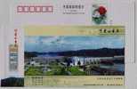 Wan'an Dam,hydropower Station,China 2003 Ji'an Landscape Advertising Pre-stamped Card - Water