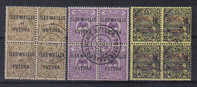 PC583 - ILES WALLIS ET FUTUNA , 3 Quartine Diverse. - Unused Stamps