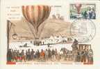 1955 France Carte Maximum Vol Par Ballon  Balloon Flight  Volo Con Pallone - Montgolfier