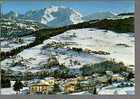 Jolie CP 74 Combloux Vue Aérienne Sur Les Chalets De La Station Les Pentes Du Mont D'Arbois Le Mont Blanc - écrite - Combloux