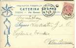 CATERINA TRUFFA - TORINO -PREMIATA FABBRICA MANNEQUIN - VIAGGIATA 1909 - - Publicité