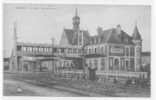 02 )) CHAUNY, La GARE, Vue Intérieure,  Hallet édit (bistre) - Chauny